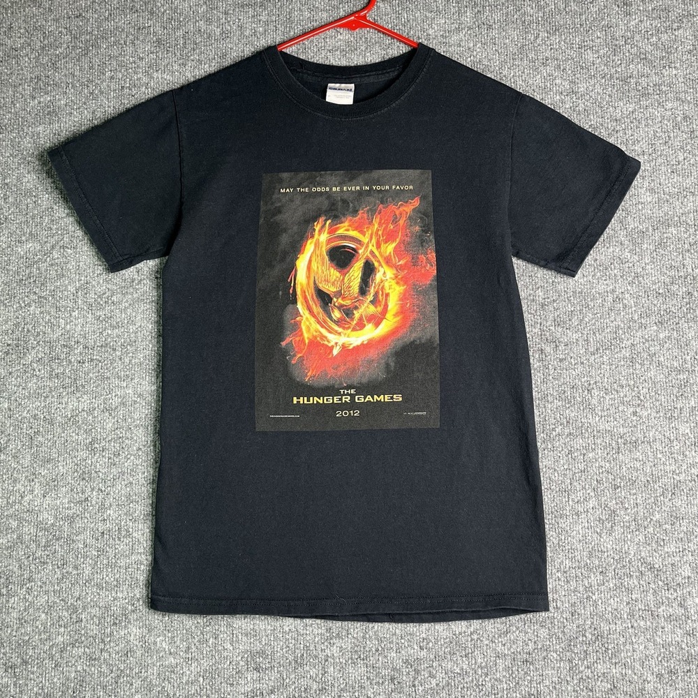The Hunger Games Promo T-shirt Small 2012 District 12 Lionsgate Double Sided - Picture 1 of 6